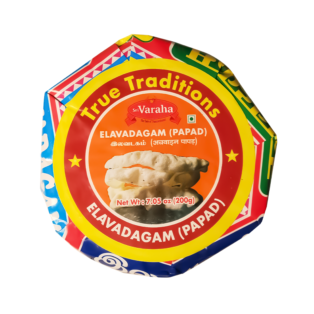Rice Sago Papad (Kallidaikurichi Elavadagam Papad)