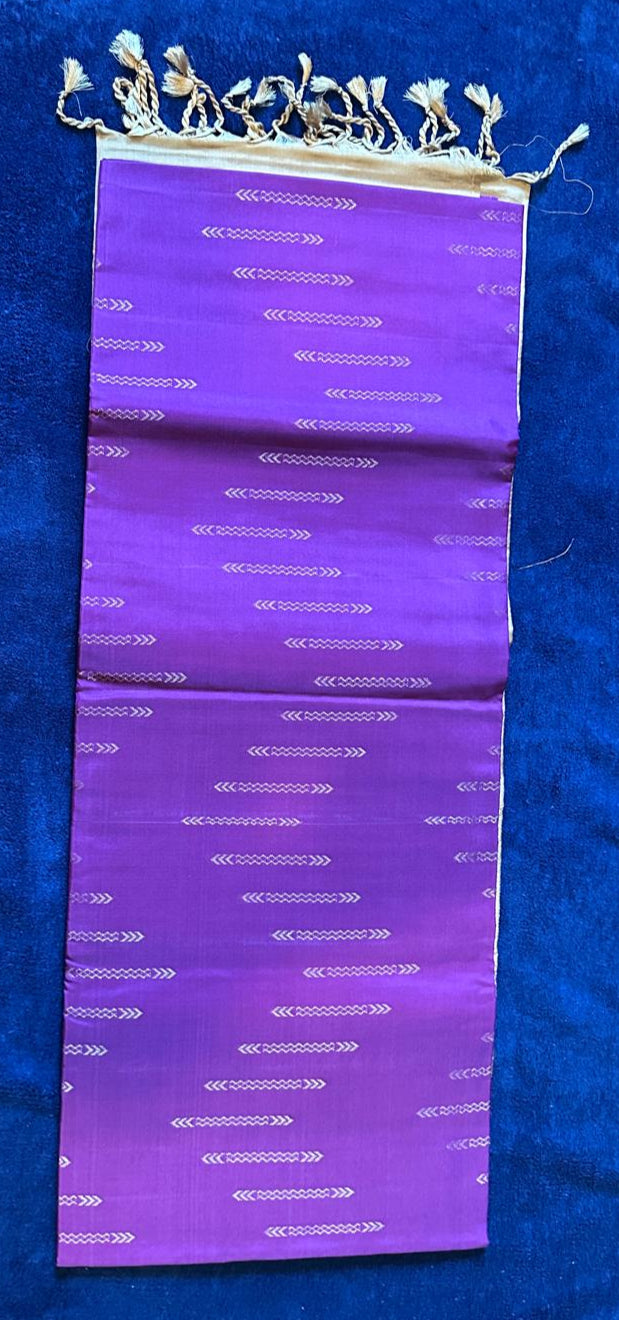 Pure Mix Budget Kanchipuram Silk Sarees - Purple withGold