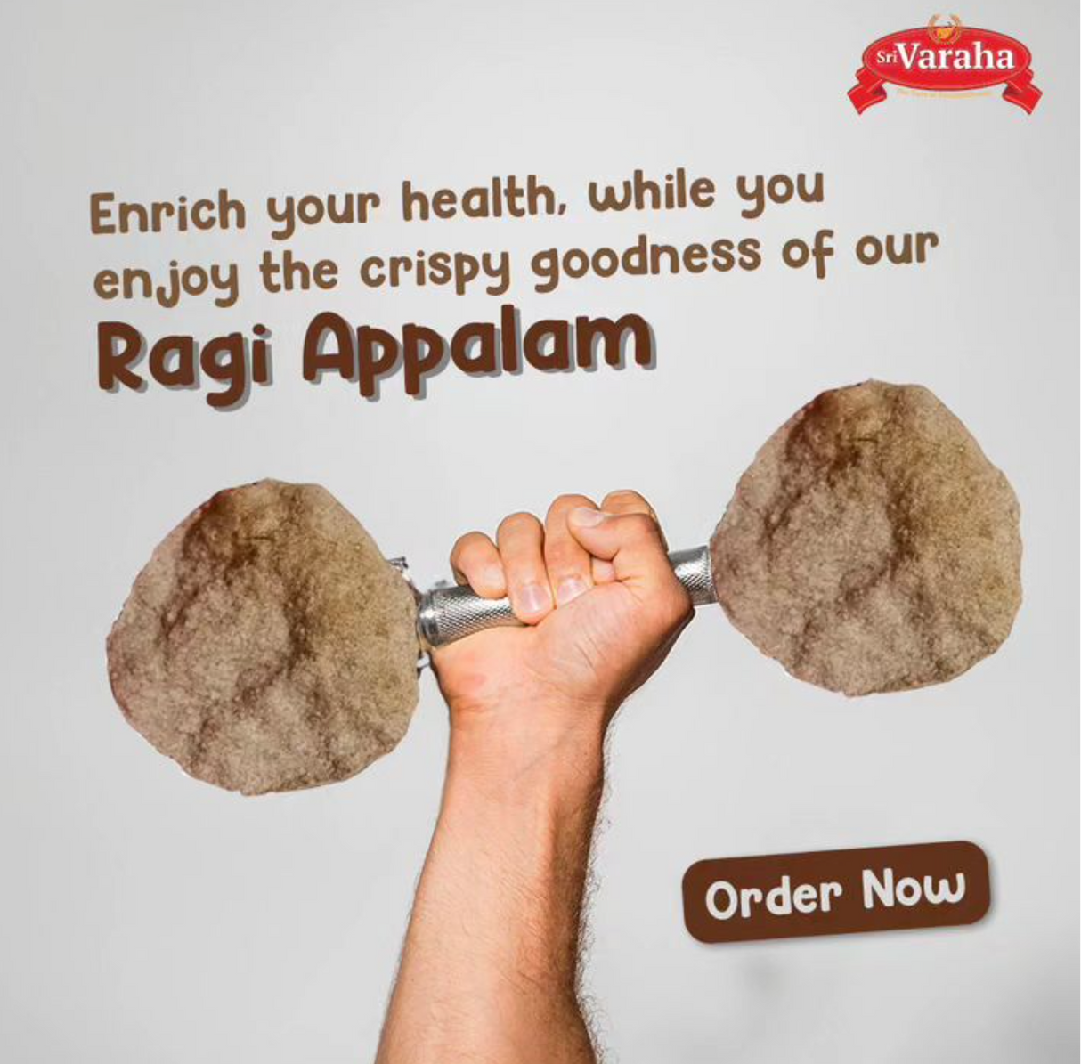 SriVaraha Foods Ragi Appalam Ragi Papad Finger Millet Nachani Papad