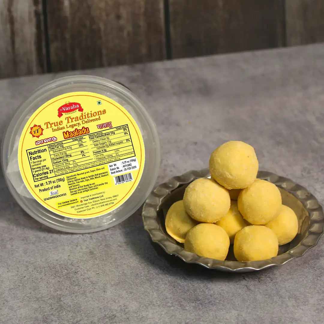 SriVaraha Foods Maladu Maa Ladoo Maa Laddu Sweets மாலாடு