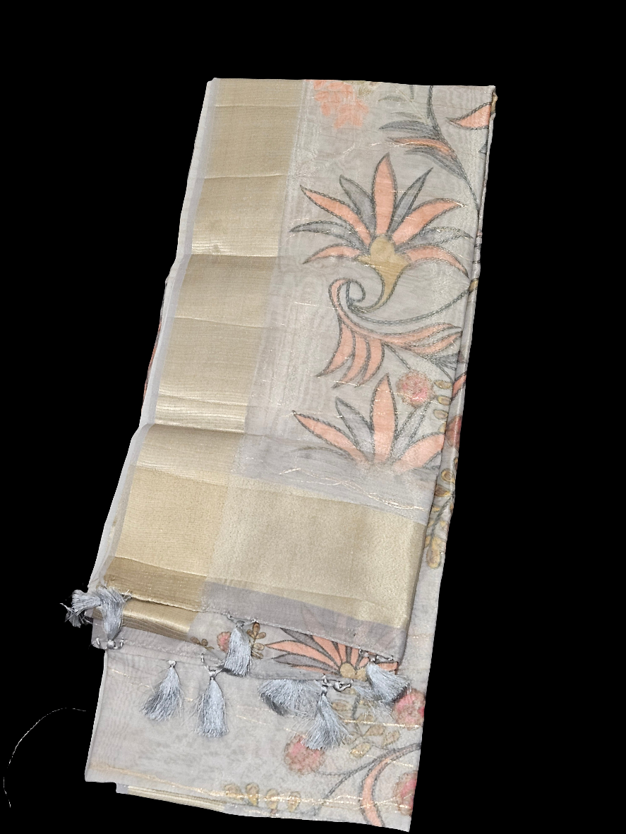 Tissue Organza - Grey