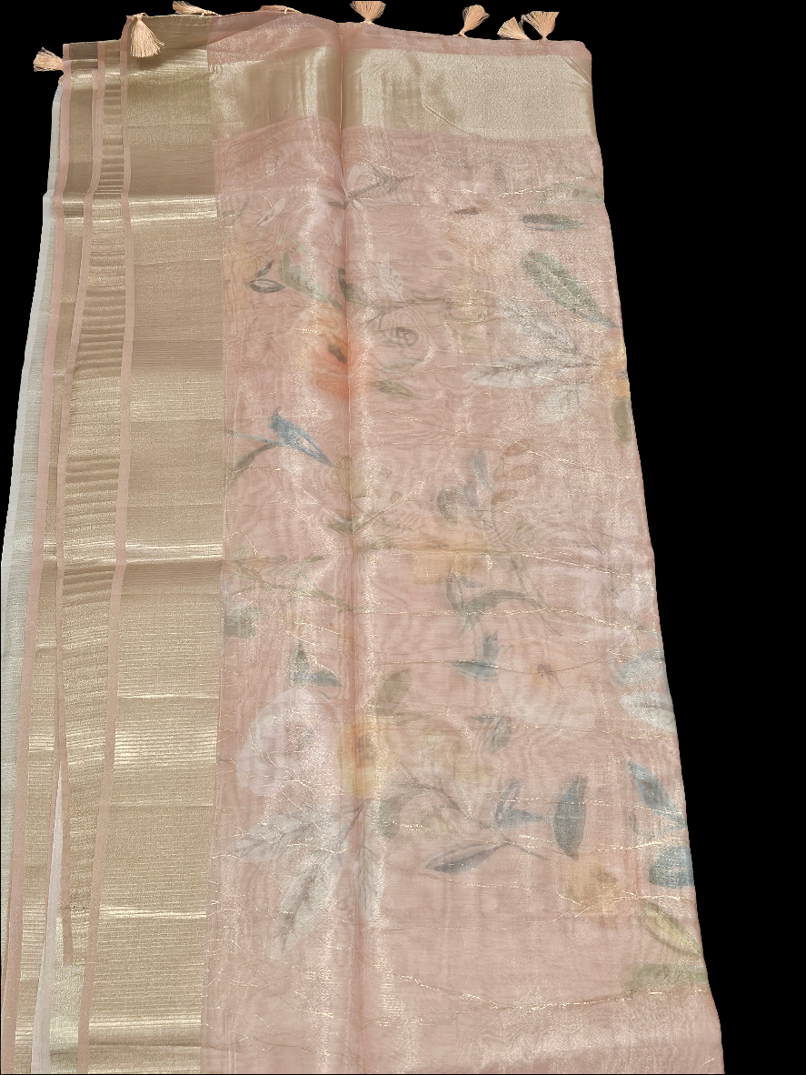 Tissue Organza - Orange Pink