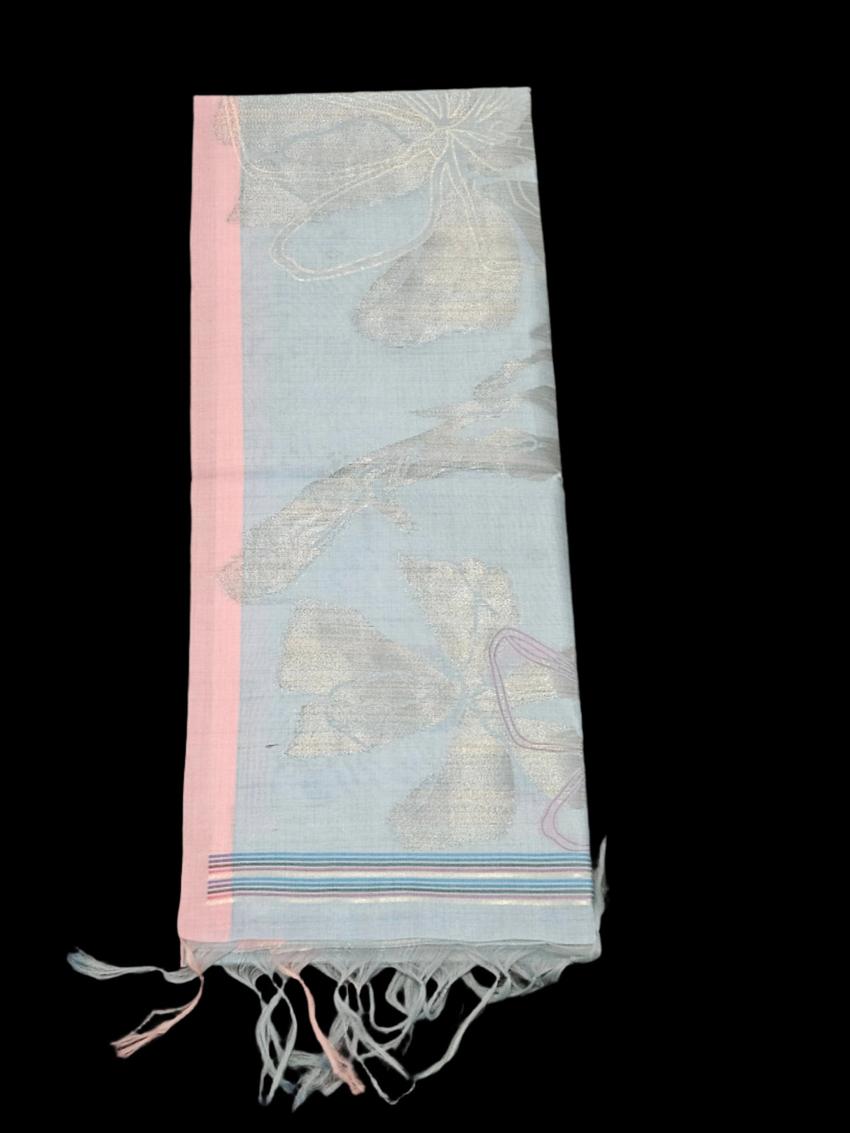 Semi Jute - Blue with Pink