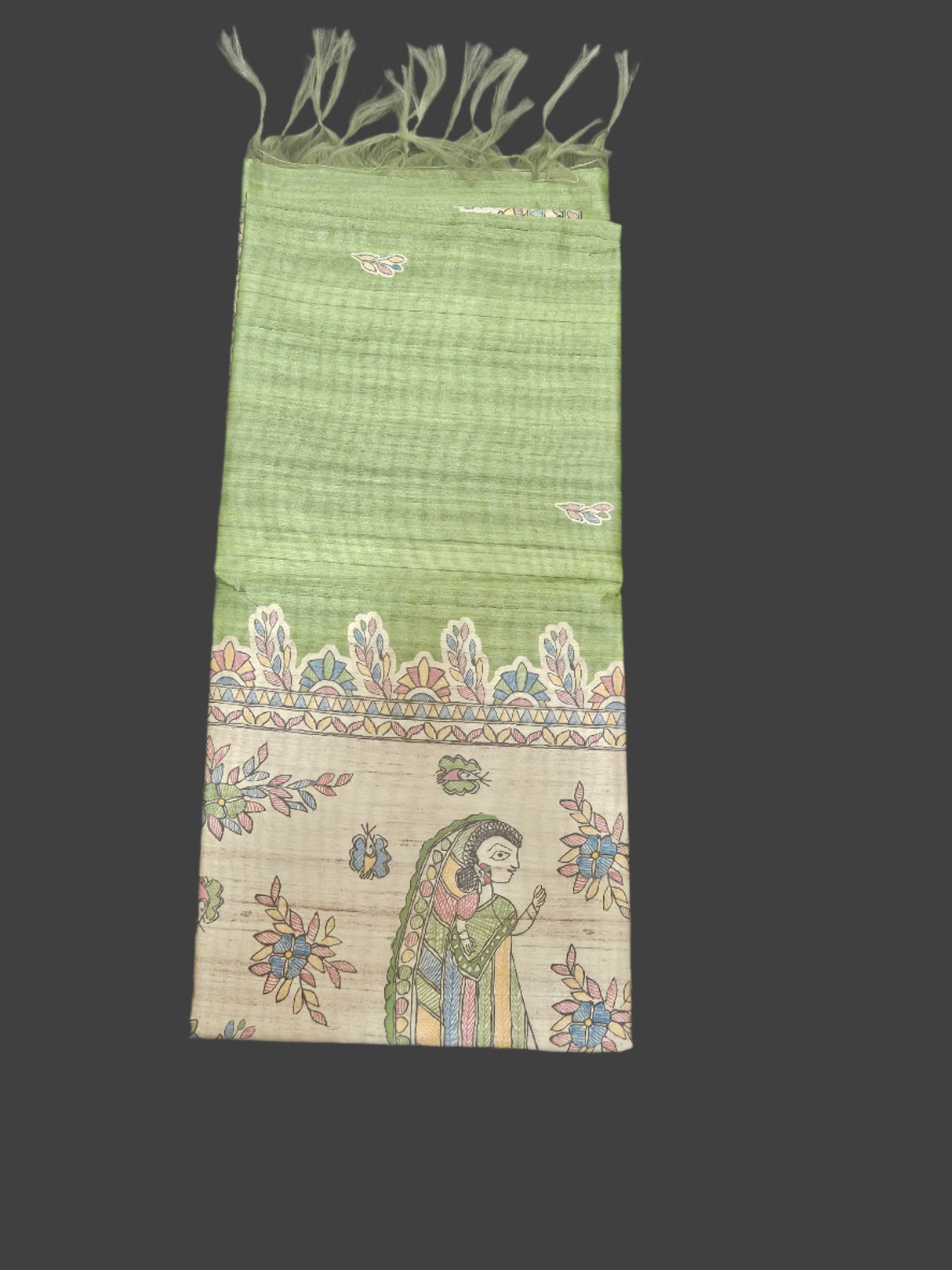 Madhubani - Pastel Green