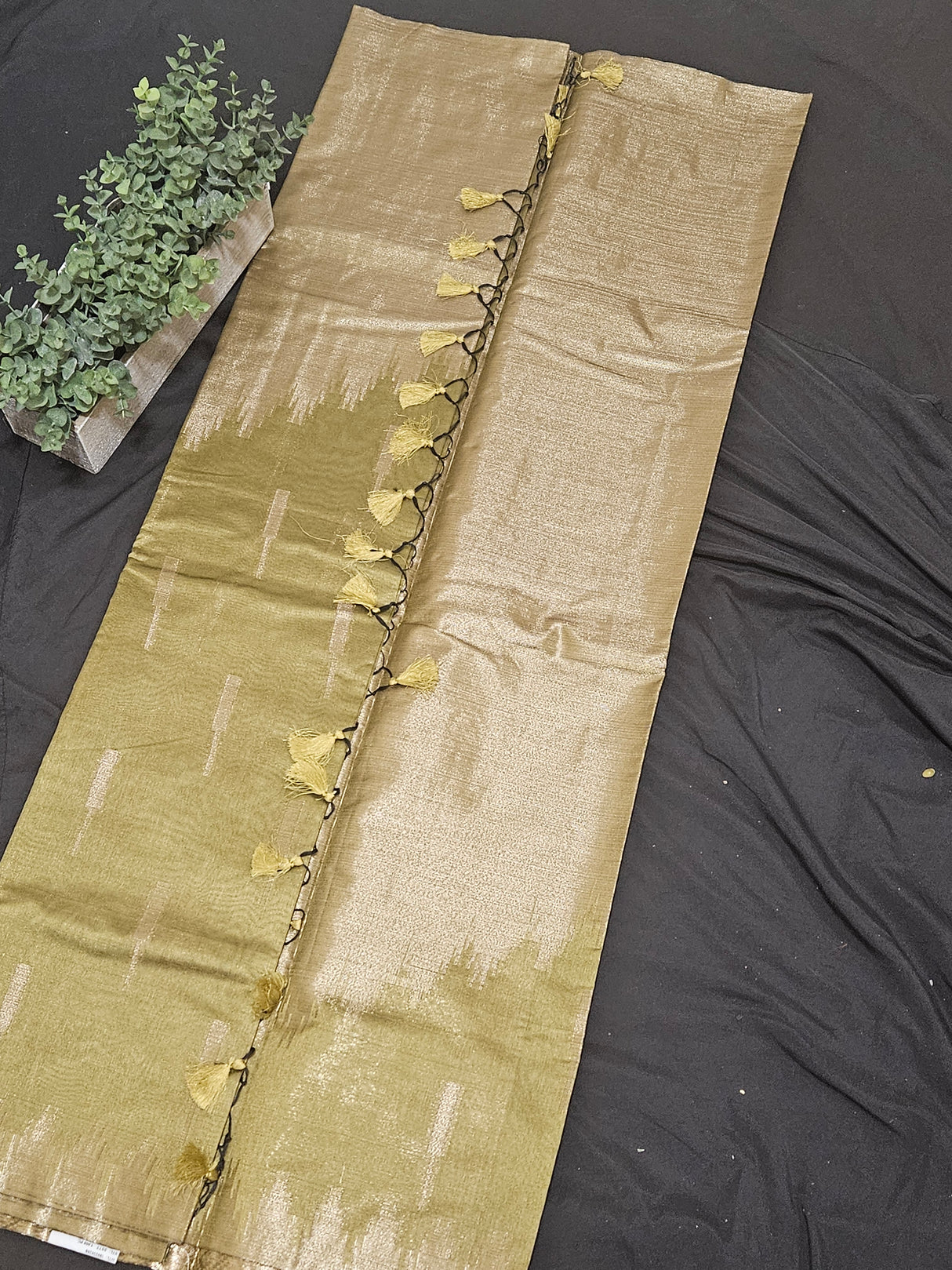 Tussar Matka - Mango Green