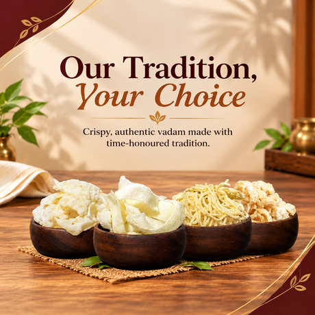 Buy South Indian Vadams Online in USA | Traditional Kallidaikurichi Vadams