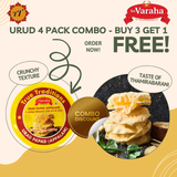 Buy 3 Get 1 Free - 4 Pack Urud Papad (Appalam) Combo