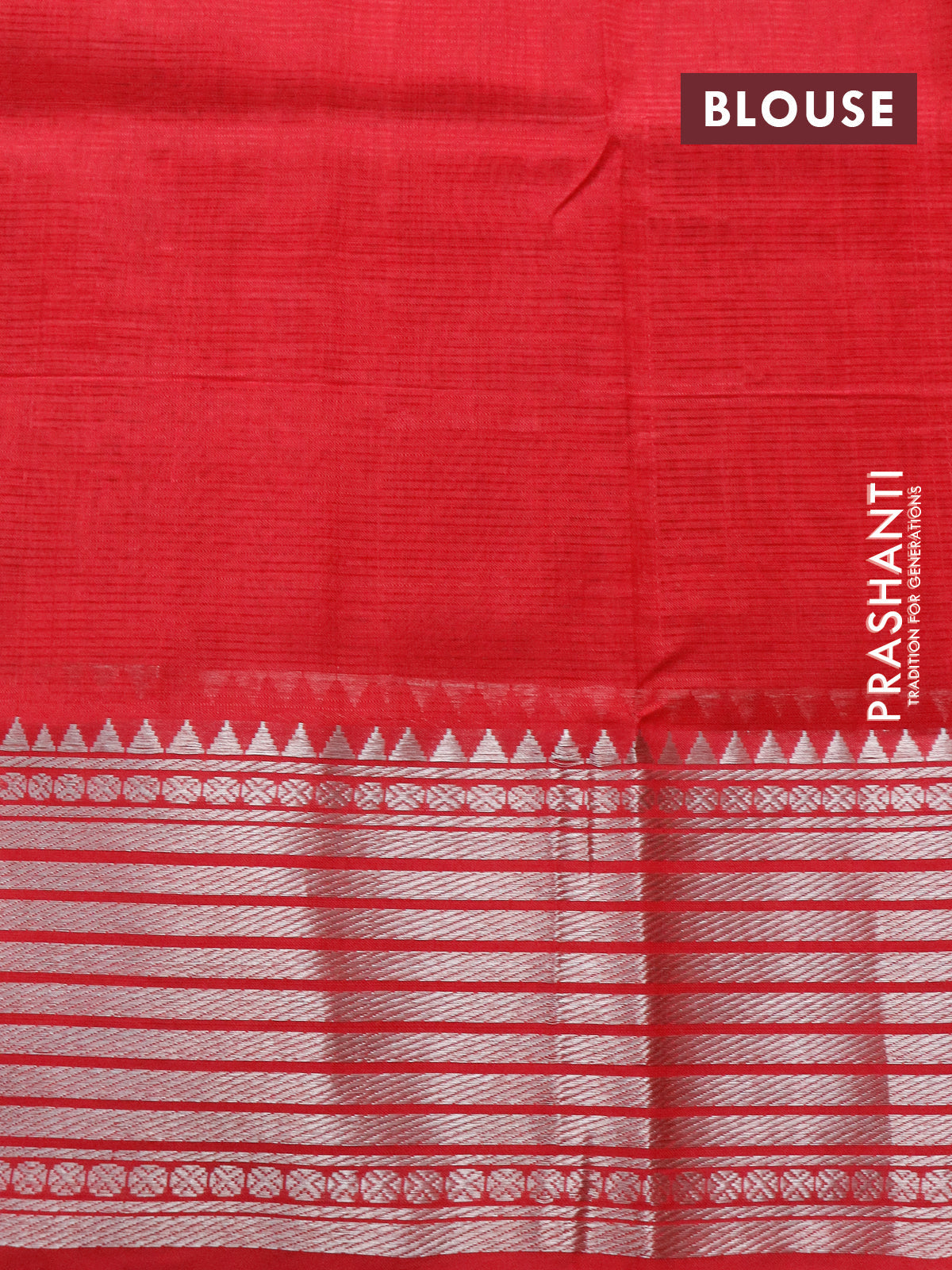 Mangalgiri silk cotton saree black maroon and red with plain body and silver zari woven border