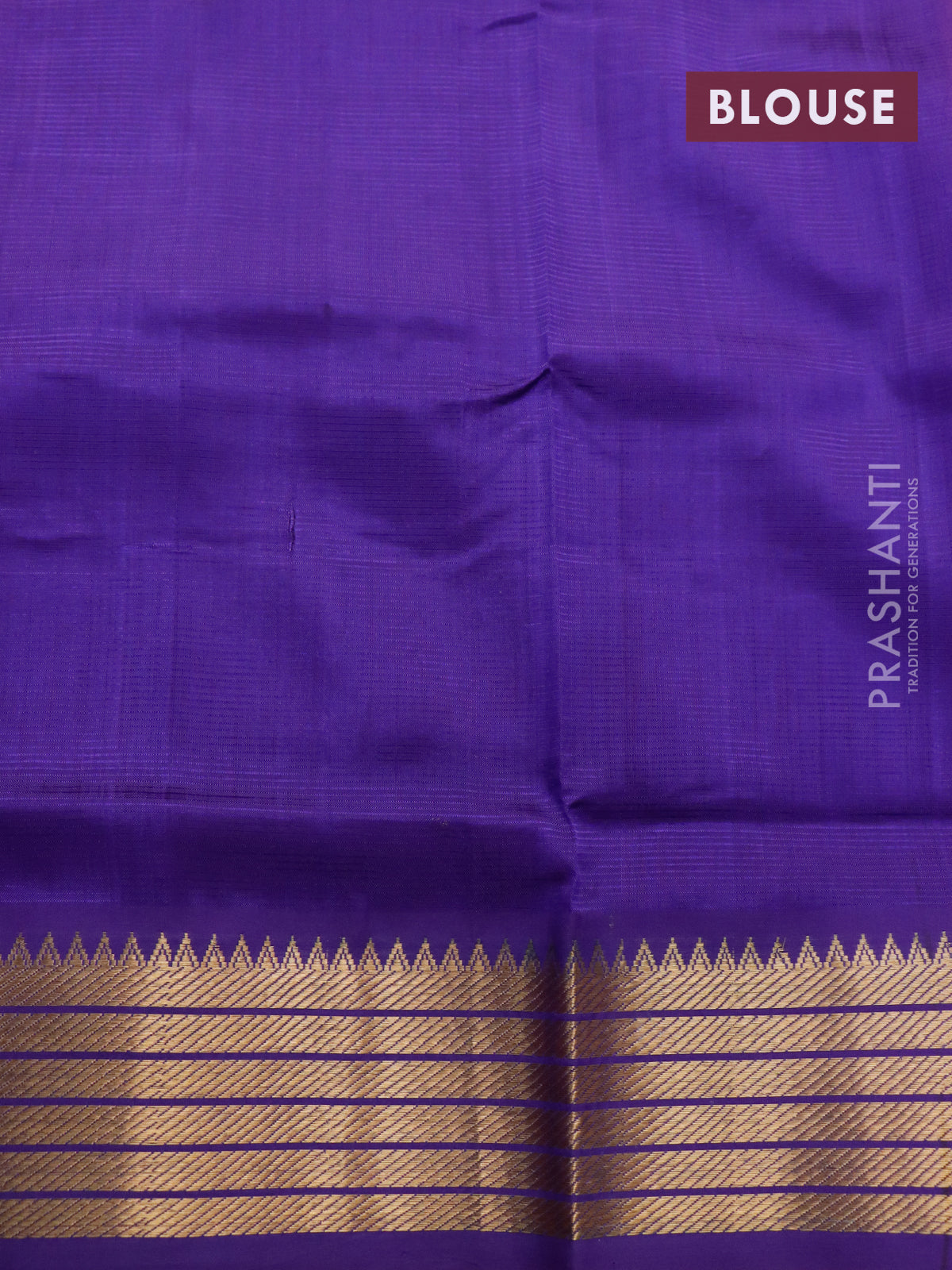 Mangalgiri silk cotton saree orange and blue with plain body and zari woven border