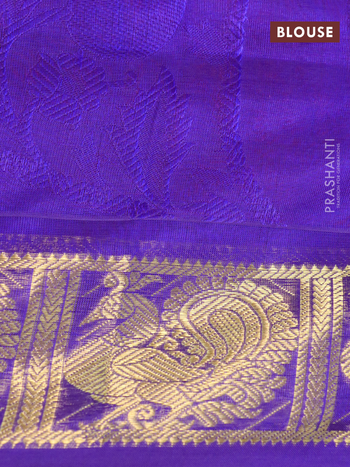 Silk cotton saree dual shade of candy pink and blue with allover self emboss jaquard and annam zari woven border