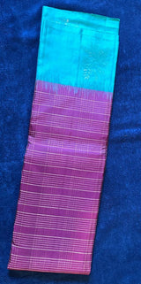 Madhuram Silks - Maroon wi/ Aqua green