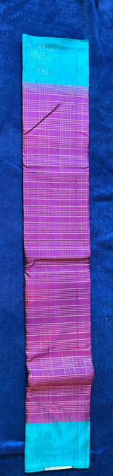 Madhuram Silks - Maroon wi/ Aqua green