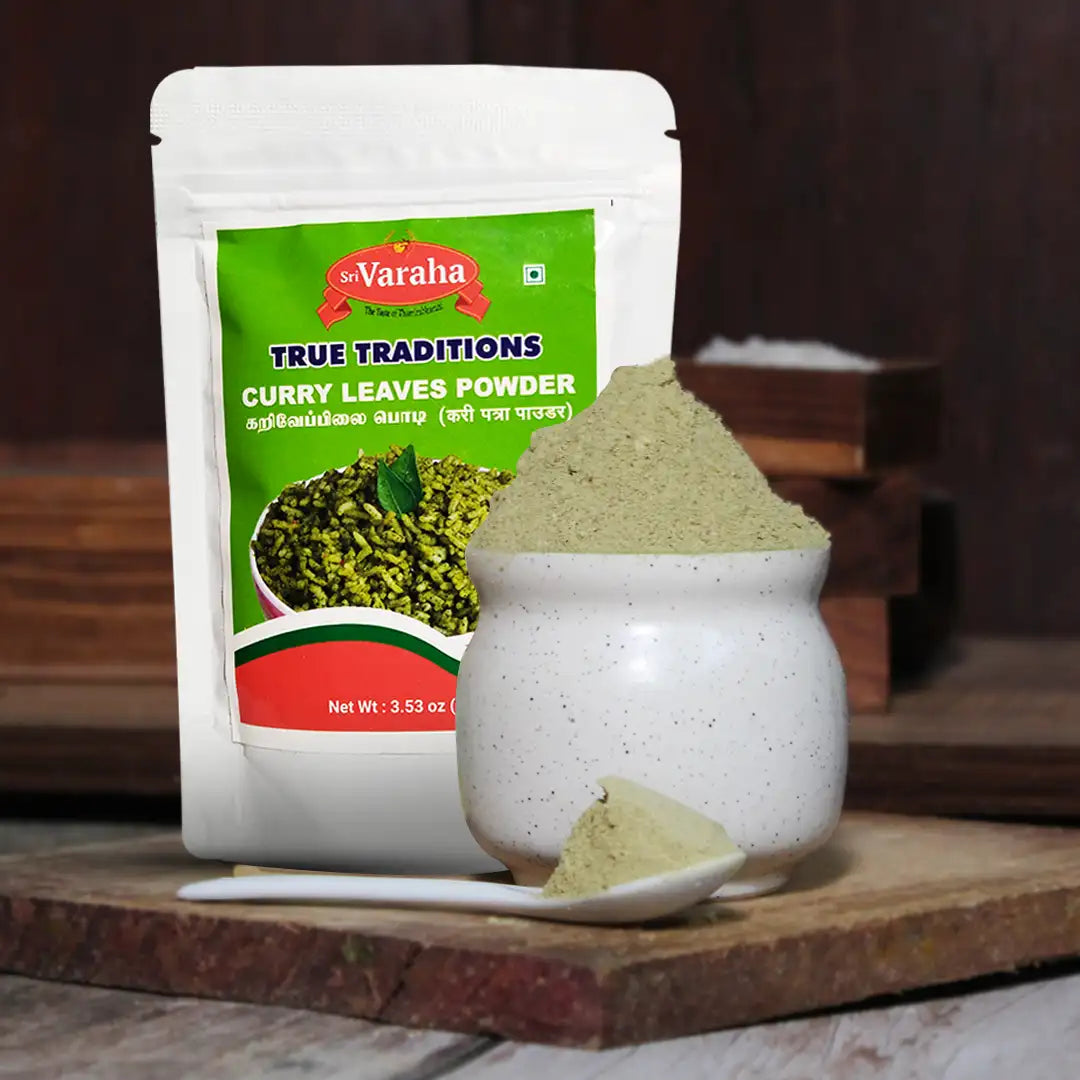 SriVarahaFoods Curry Leaves Karuveppilai Powder Podi