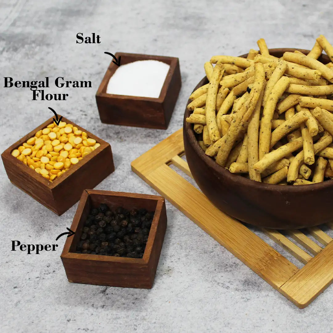 SriVaraha Foods Pepper Karasev Kara Sev Milagu Karasev Snacks மிளகு காரச்சேவு