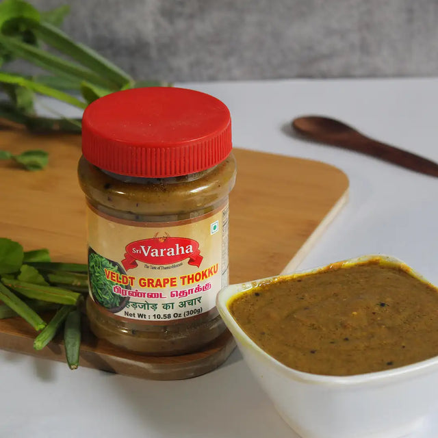 SriVaraha Foods Veldt Grape Pickle Pirandai Thokku Oorugai