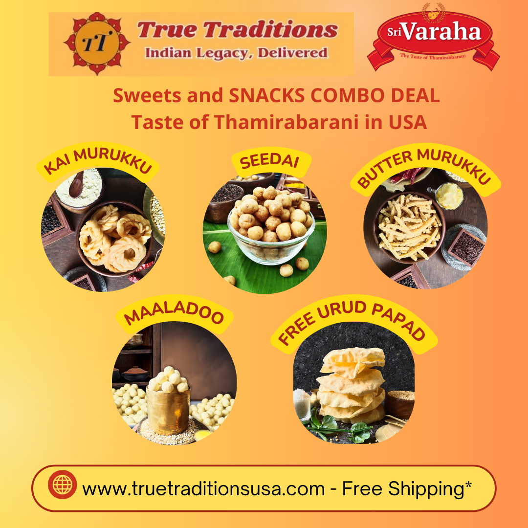 Sweets and Snacks Combo | Free Urud Papad