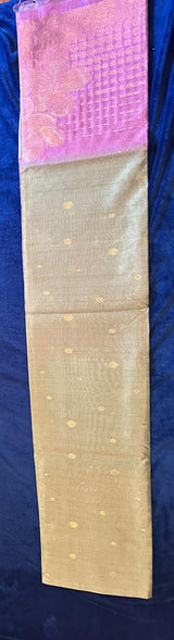 Semi Jute - Green with Pink