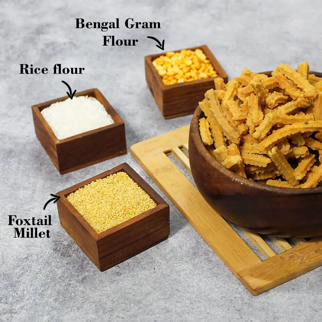 Thinai Butter Murukku-Foxtail Millet Butter Murukku Millet murukku தினை பட்டர் முறுக்கு