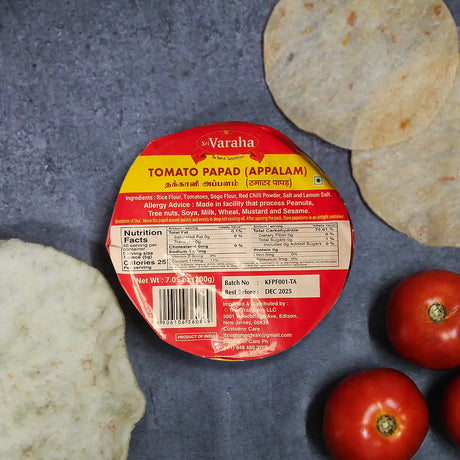 SriVaraha Foods Tomato Thakkali Appalam Tomato Papad