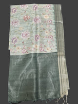 Chappa Silk - Green with green