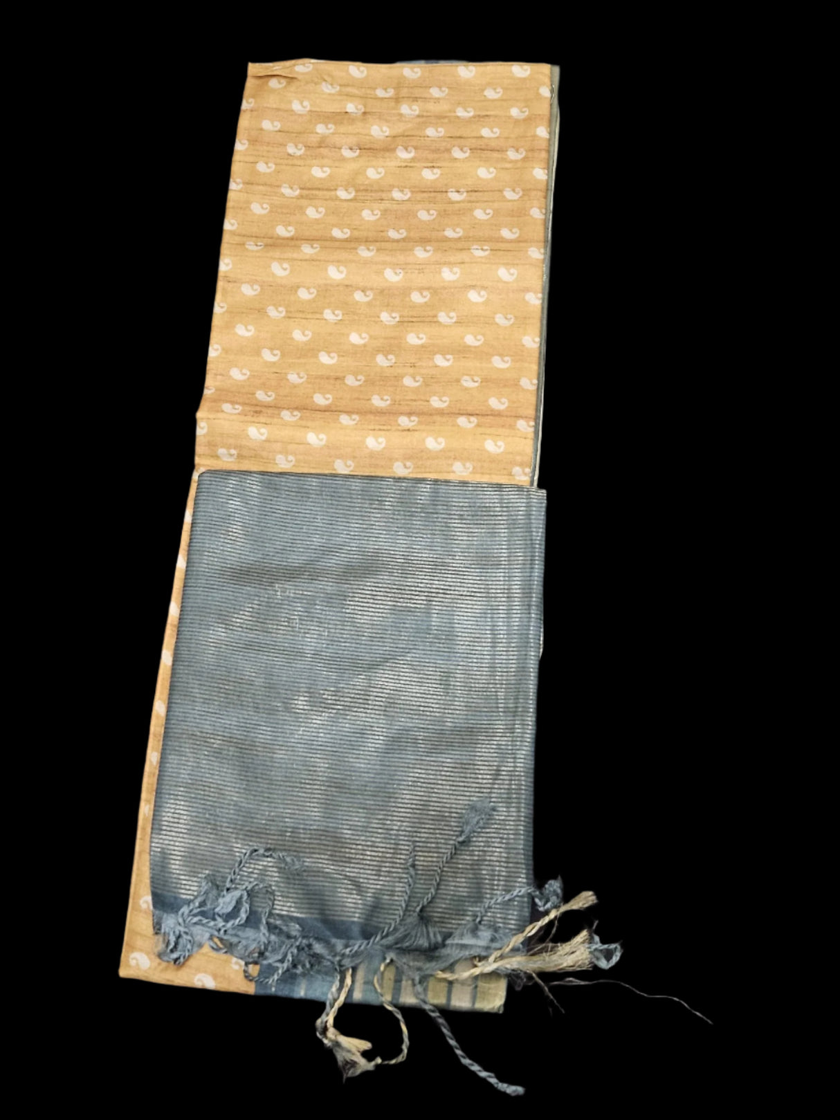 Chappa Silk - Gold with Blue